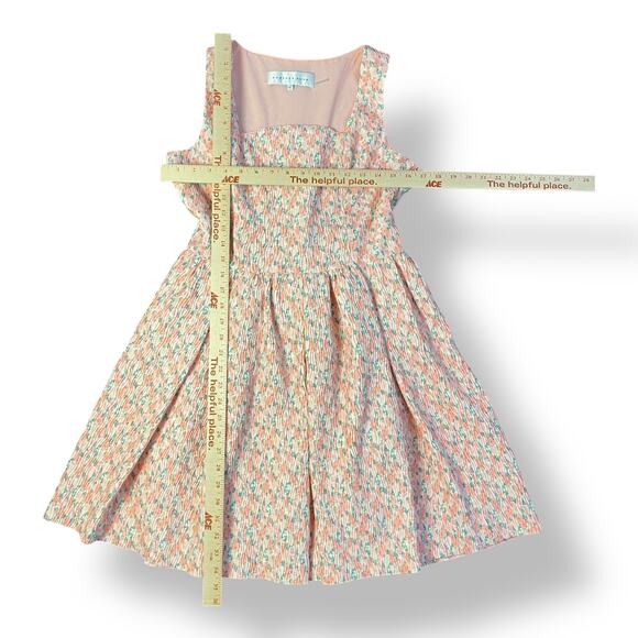 Endless Rose Floral Textured‎ Bow Tie Mini Dress Size M Pink Party - Picture 3 of 9